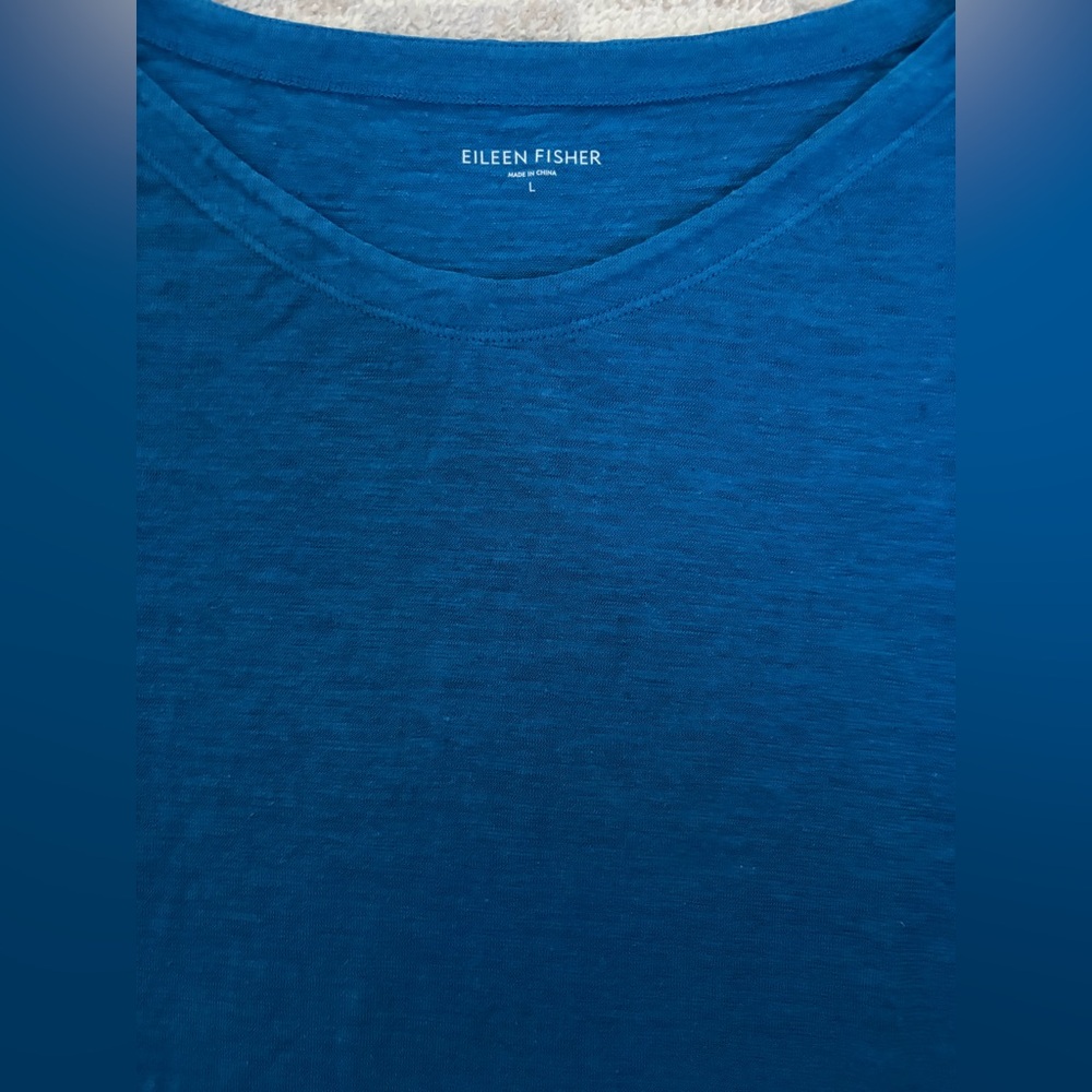 Eileen Fisher Blue Shirt